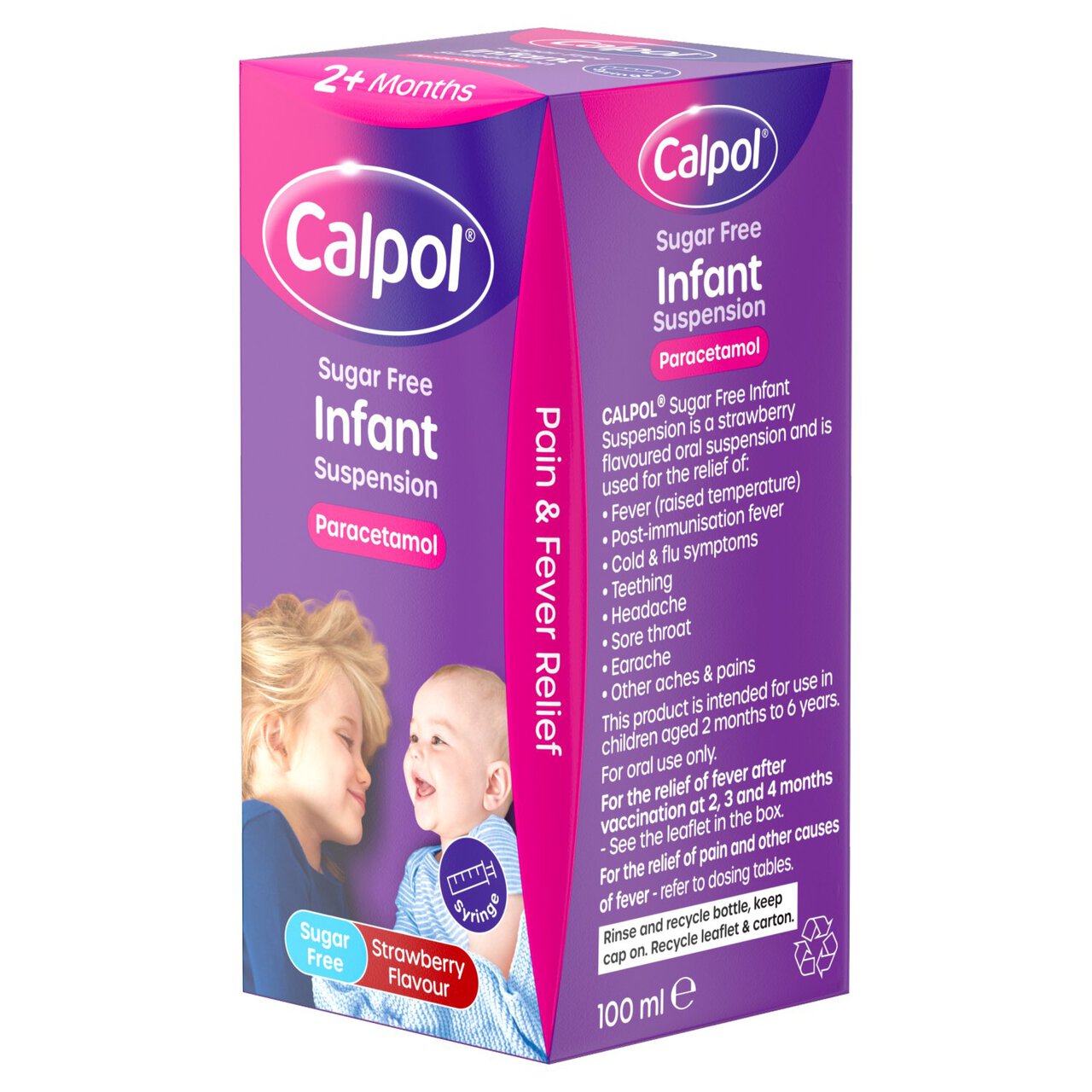 Calpol Infant Sugar Free Oral Suspension 100ml
